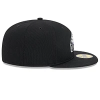 Men's New Era Black Colorado Rockies 2025 MLB Clubhouse 59FIFTY Fitted Hat