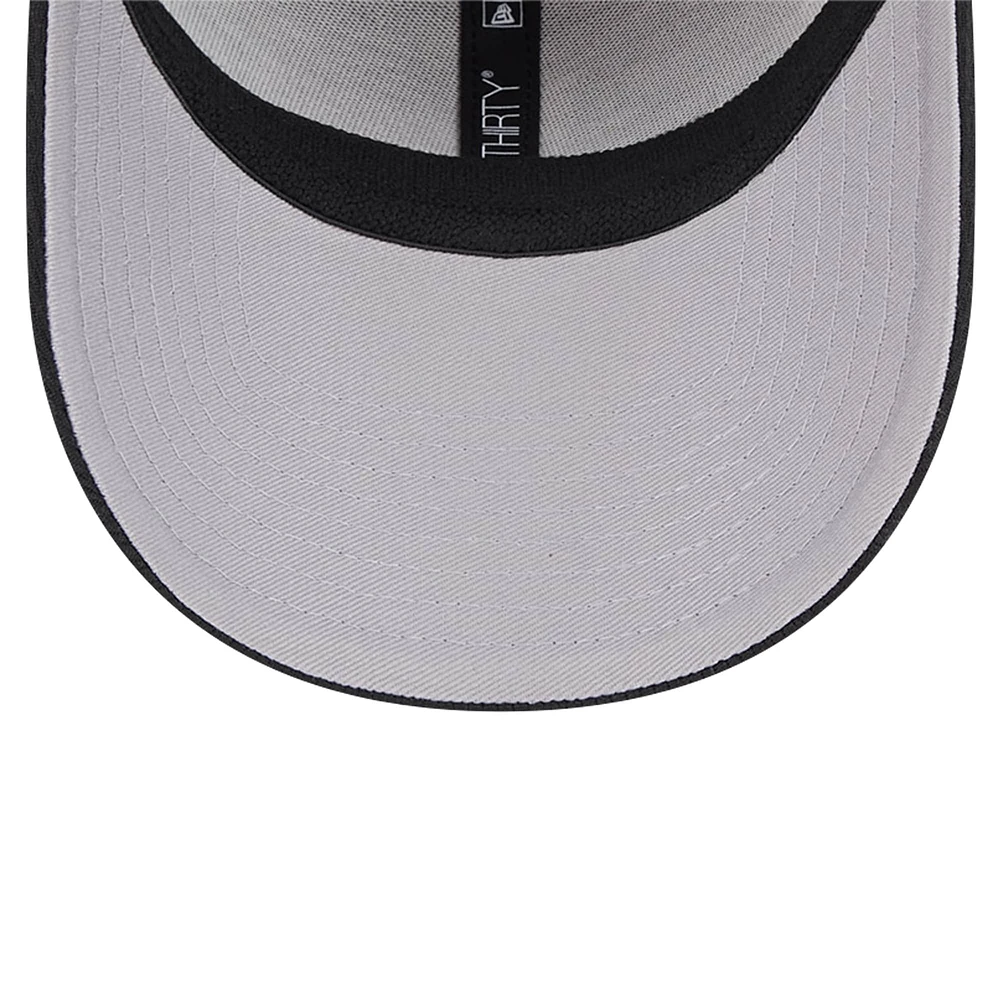 Men's New Era Black Colorado Rockies Active Dash Mark 39THIRTY Flex Hat