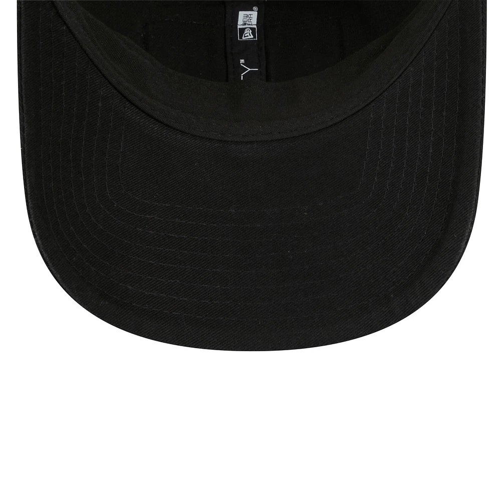 Men's New Era Black Colorado Rockies Property Trucker 9TWENTY Snapback Hat