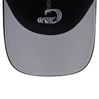 Men's New Era Black Colorado Rockies Team Slick Trucker 9TWENTY Adjustable Hat
