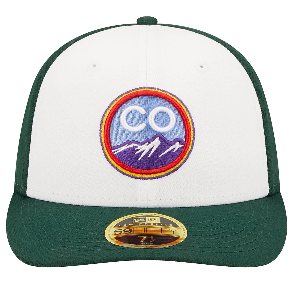 Men's New Era Green Colorado Rockies 2022 City Connect Low Profile 59FIFTY Fitted Hat