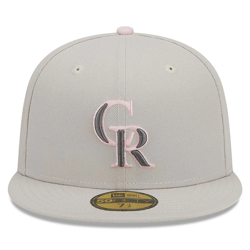 Casquette ajustée New Era Colorado Rockies 2023 pour la fête des mères sur le terrain 59FIFTY homme