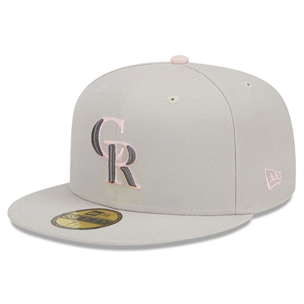 Casquette ajustée New Era Colorado Rockies 2023 pour la fête des mères sur le terrain 59FIFTY homme