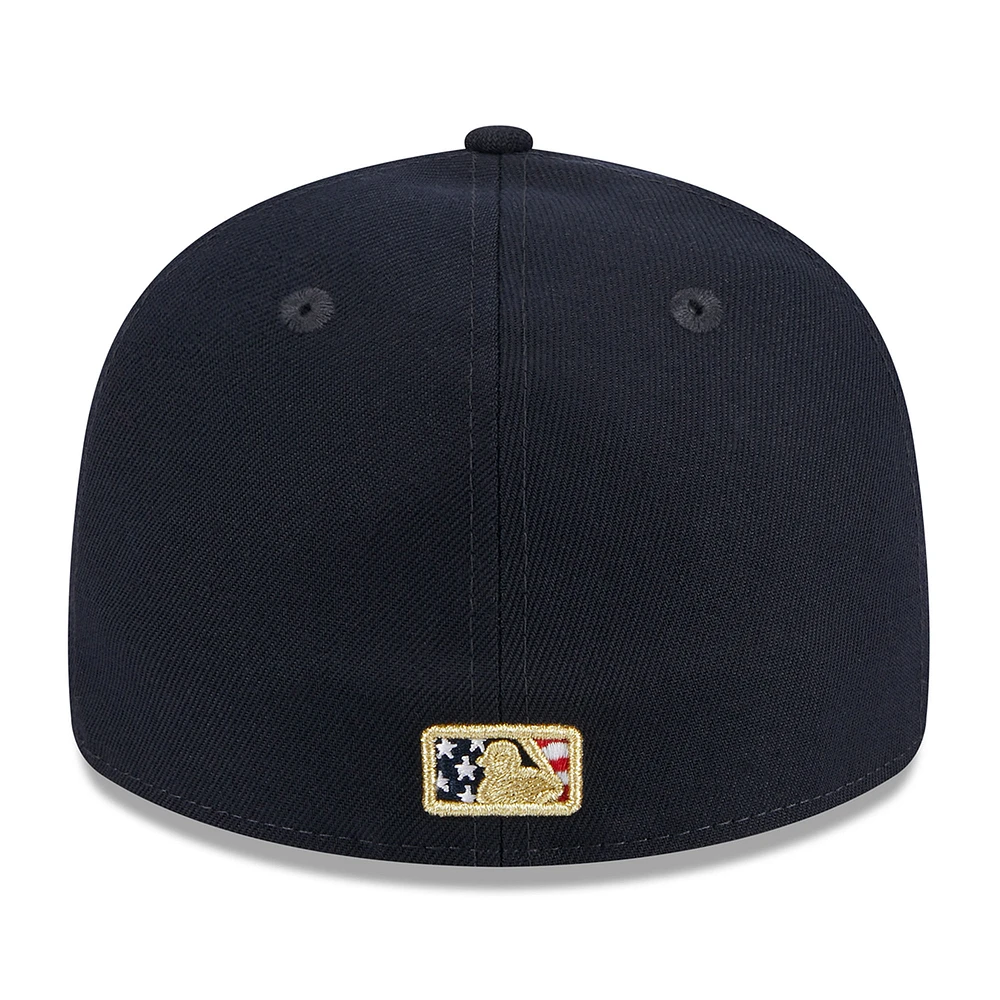 Men's New Era  Navy Colorado Rockies 2023 Fourth of July Low Profile 59FIFTY Fitted Hat