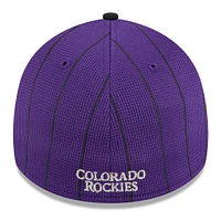 Men's New Era  Purple Colorado Rockies 2025 Batting Practice 39THIRTY Flex Hat