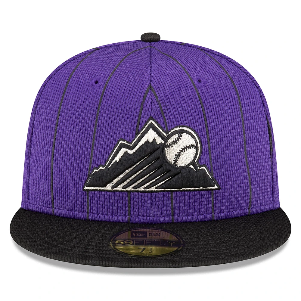 Casquette ajustée 59FIFTY pour hommes des Colorado Rockies 2024 New Era