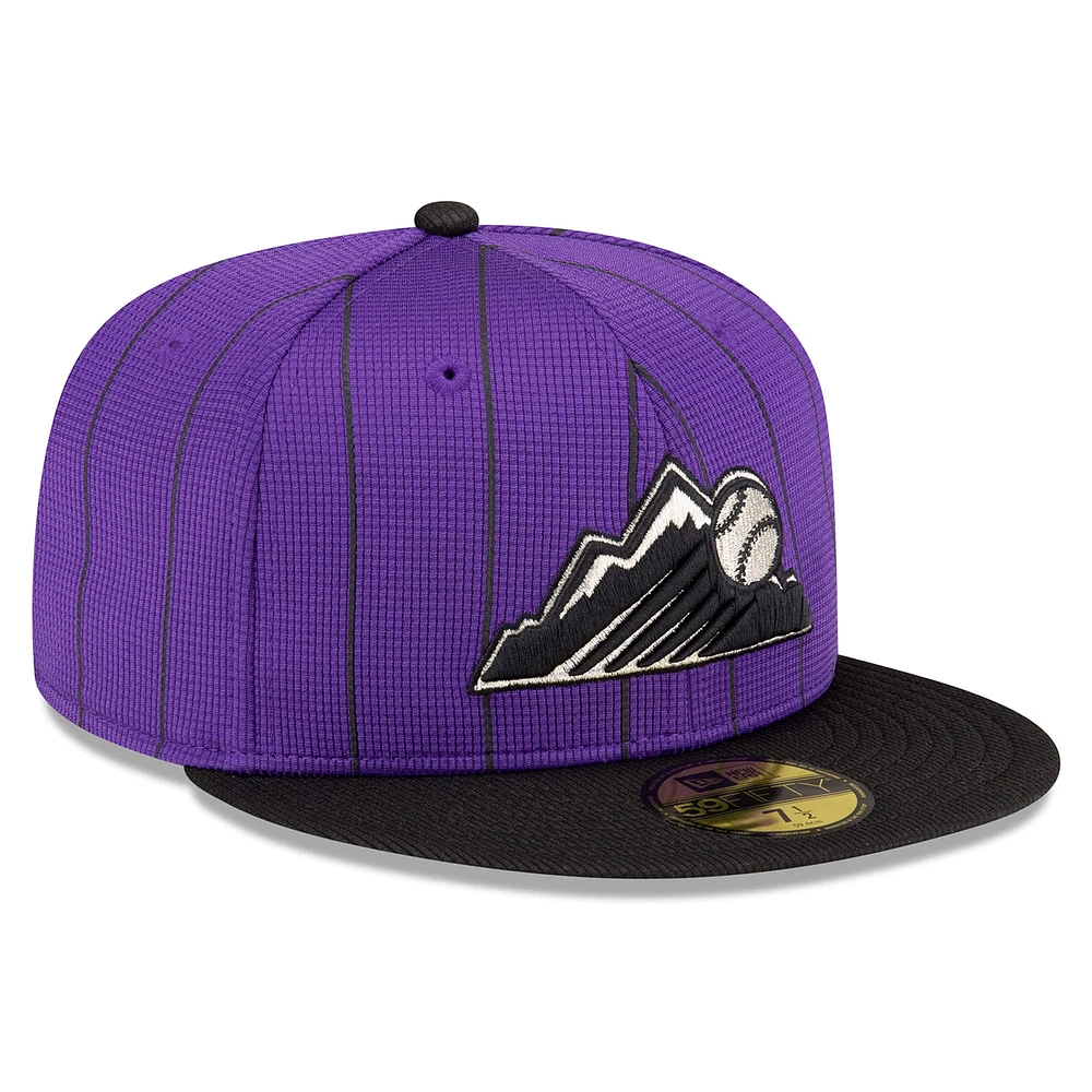 Casquette ajustée 59FIFTY pour hommes des Colorado Rockies 2024 New Era