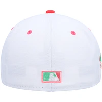 Casquette ajustée 20th Anniversary Watermelon Lolli 59FIFTY New Era pour homme, blanc/vert Colorado Rockies