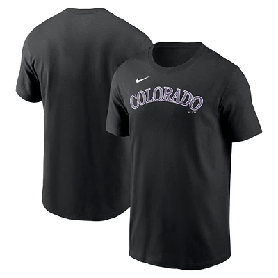 T-shirt Nike noir avec logo Fuse des Rockies du Colorado pour homme