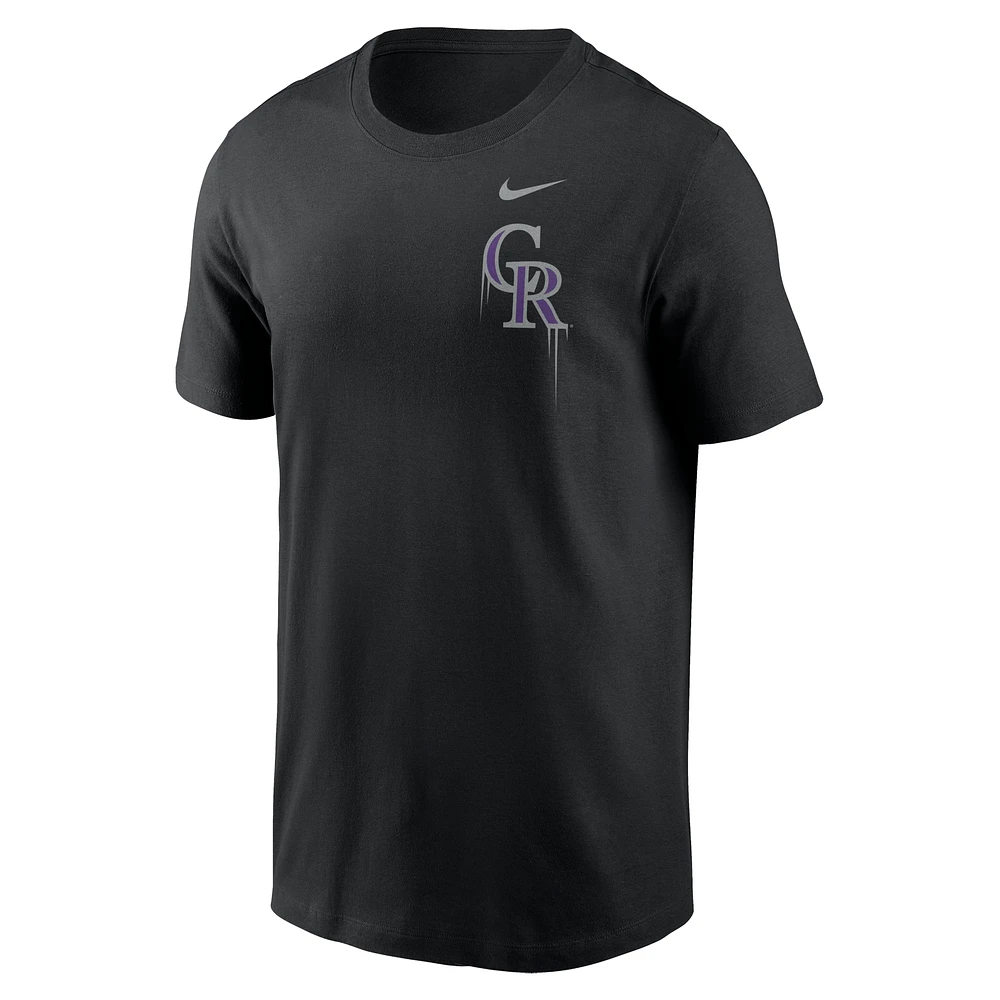 Men's Nike Black Colorado Rockies Mile High Local Team T-Shirt