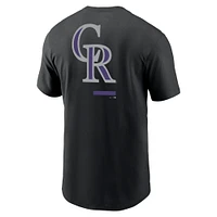 Men's Nike Black Colorado Rockies Over the Shoulder T-Shirt