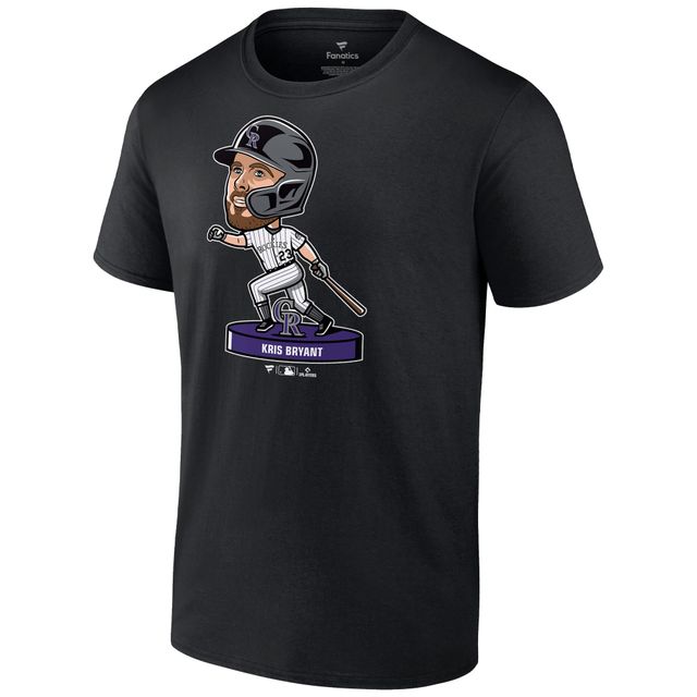 T-shirt à pompon Colorado Rockies Nike Kris Bryant pour homme, noir