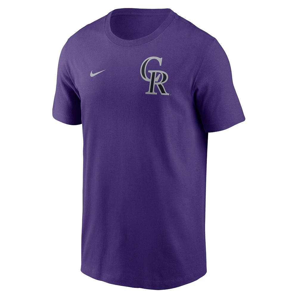 Men's Nike Purple Colorado Rockies 2-Hit T-Shirt