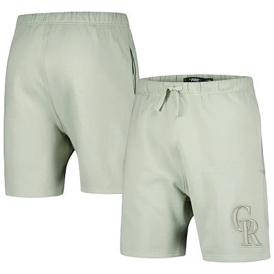 Men's Pro Standard Light Green Colorado Rockies Neutral Fleece Shorts