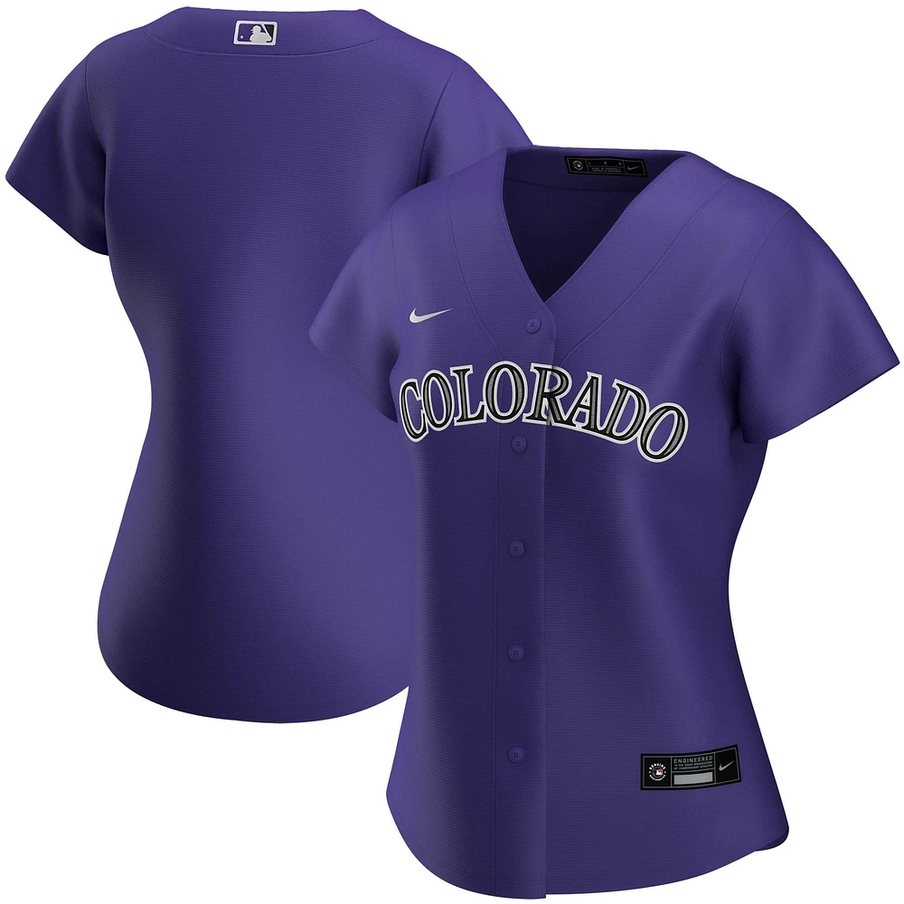 Maillot Nike Violet Colorado Rockies Alternate Replica Team