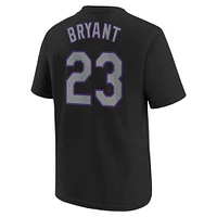 Youth Nike Kris Bryant Black Colorado Rockies Home Player Name & Number T-Shirt