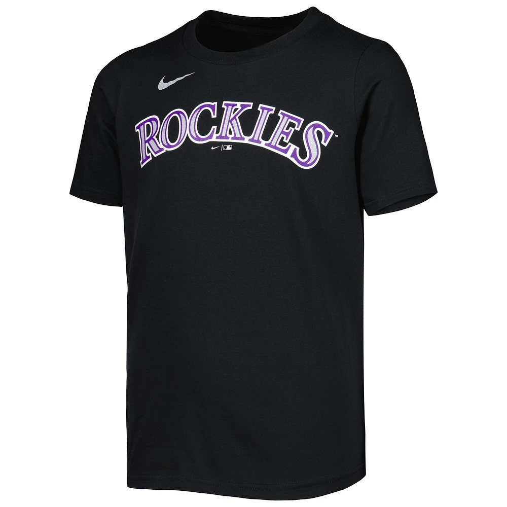 Youth Nike Kris Bryant Black Colorado Rockies Player Name & Number T-Shirt