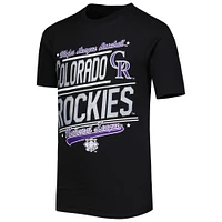 Youth Stitches Black/White Colorado Rockies Combo T-Shirt Set