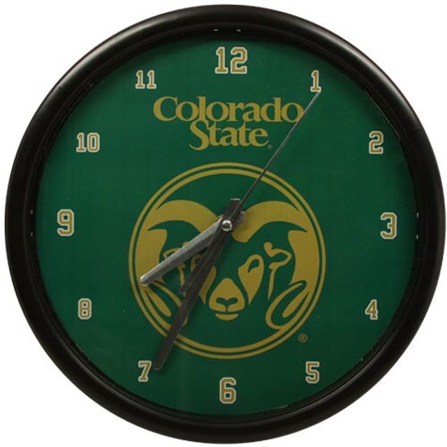 Horloge de base Colorado State Rams Black Rim