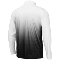 Men's Colosseum Gray Colorado State Rams Magic Team Logo Quarter-Zip Jacket