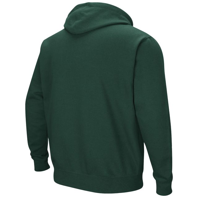 Colosseum Green Colorado State Rams Arch and Logo Sweat à capuche pour homme