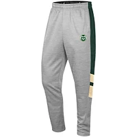 Men's Colosseum Heathered Gray/Green Colorado State Rams Bushwood Pants