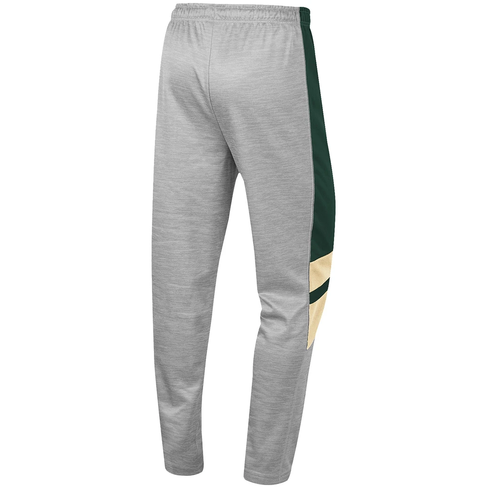 Men's Colosseum Heathered Gray/Green Colorado State Rams Bushwood Pants
