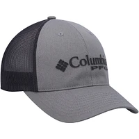 Men's Columbia Graphite/Black PFG Trucker Snapback Hat