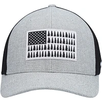 Men's Columbia Heathered Gray Tree Flag Flex Hat