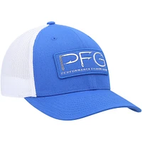 Men's Columbia Royal/White PFG Hooks Ball Flex Hat