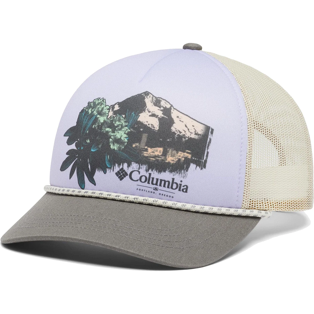 Women's Columbia Purple Mesh Trucker Snapback Hat