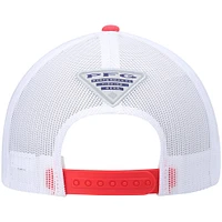 Women's Columbia Red PFG Trucker Snapback Hat