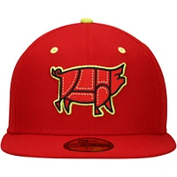 Casquette ajustée New Era Chicharrones de Columbia Copa la Diversión 59FIFTY rouge pour homme
