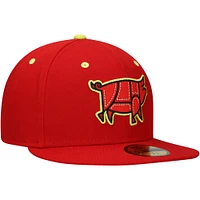Casquette ajustée New Era Chicharrones de Columbia Copa la Diversión 59FIFTY rouge pour homme