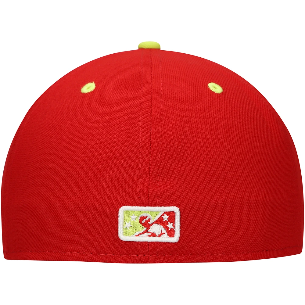 Casquette ajustée New Era Chicharrones de Columbia Copa la Diversión 59FIFTY rouge pour homme