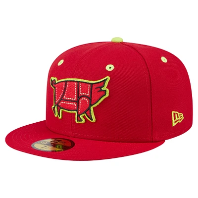 Casquette ajustée Columbia Fireflies Copa de la Diversión 59FIFTY New Era rouge pour homme