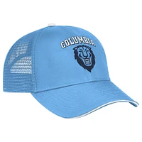 Men's Colosseum Light Blue Columbia University Wyatt Primary Team Trucker Adjustable Hat