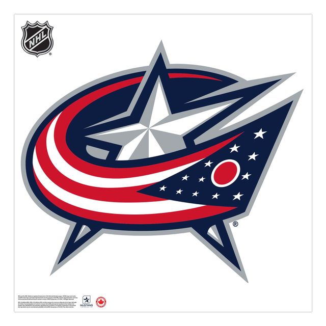 Columbus Blue Jackets - 36'' x 36'' Team Repositional Vinyl Sticker Mural