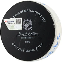 Mathieu Olivier Columbus Blue Jackets Game-Used Goal Puck vs. New York Rangers on March 9, 2025