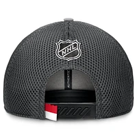 Men's Fanatics Gray Columbus Blue Jackets Authentic Pro Home Ice Trucker Adjustable Hat