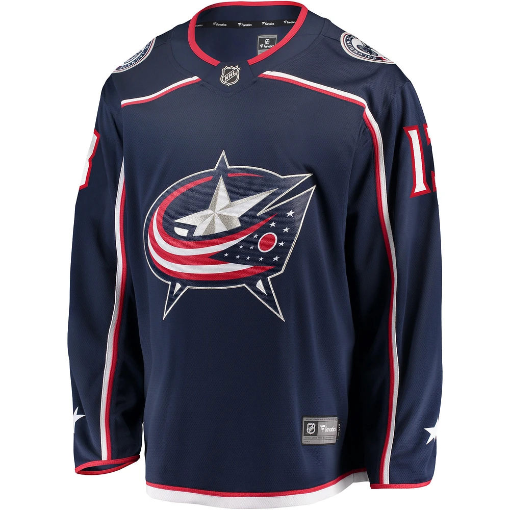 Men's Fanatics Johnny Gaudreau Navy Columbus Blue Jackets Breakaway Player Jersey