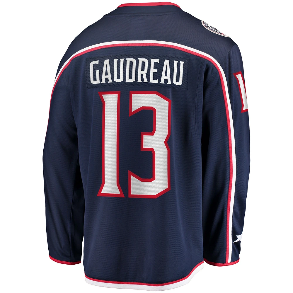 Men's Fanatics Johnny Gaudreau Navy Columbus Blue Jackets Breakaway Player Jersey
