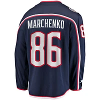 Men's Fanatics Kirill Marchenko Navy Columbus Blue Jackets Home Breakaway Jersey