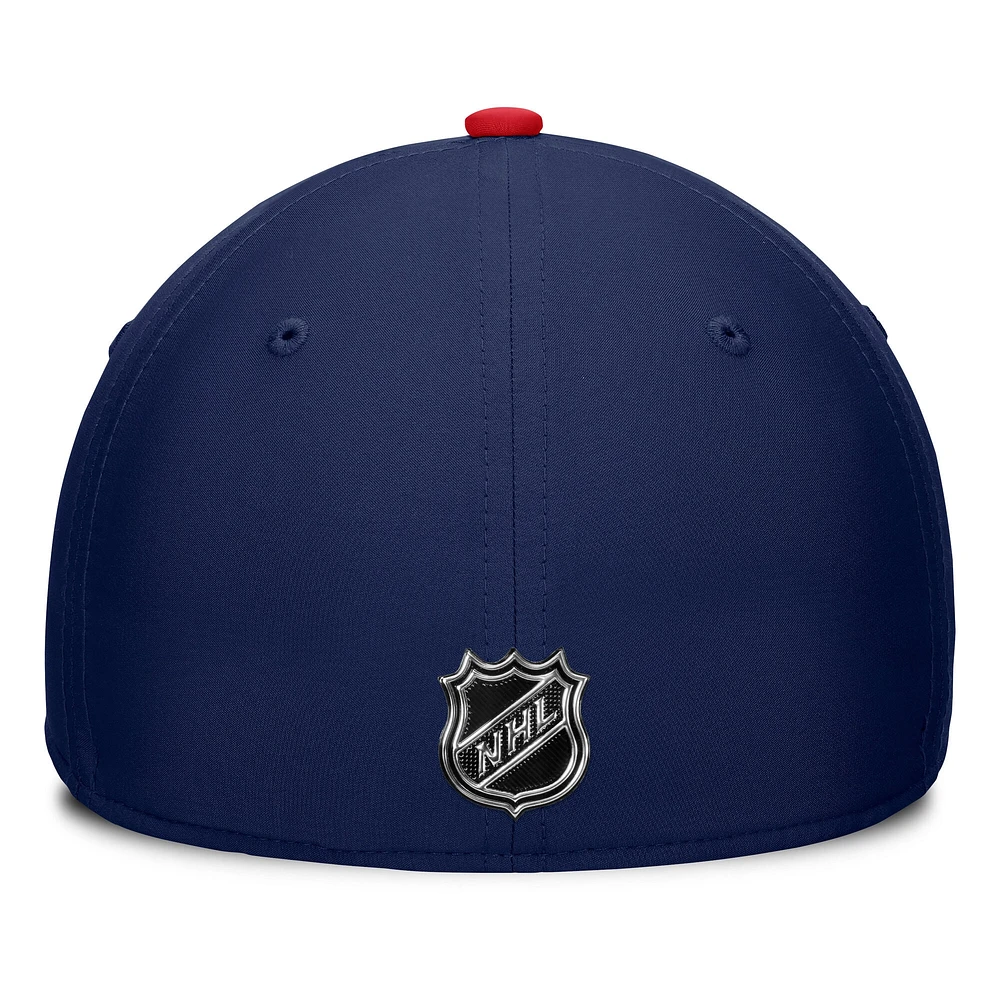 Men's Fanatics Navy/Red Columbus Blue Jackets Authentic Pro Rink Flex Hat