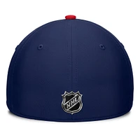 Men's Fanatics Navy/Red Columbus Blue Jackets Authentic Pro Rink Flex Hat