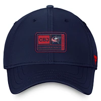 Men's Fanatics  Navy Columbus Blue Jackets Authentic Pro Training Camp Flex Hat