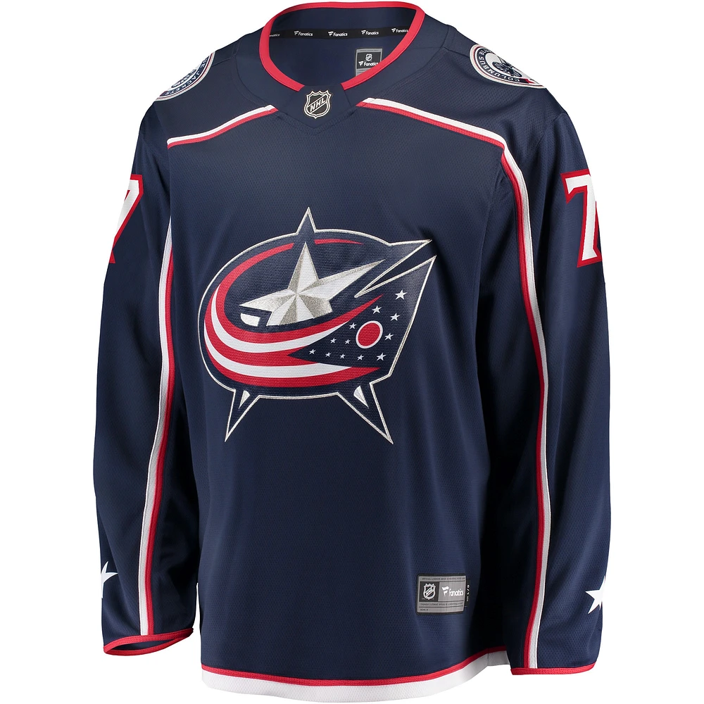 Men's Fanatics Sean Kuraly Navy Columbus Blue Jackets Home Breakaway Player Jersey