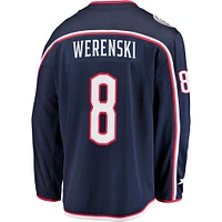 Men's Fanatics Zach Werenski Navy Columbus Blue Jackets Breakaway Jersey