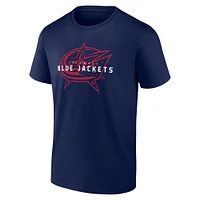 Men's Navy Columbus Blue Jackets Coordinate T-Shirt