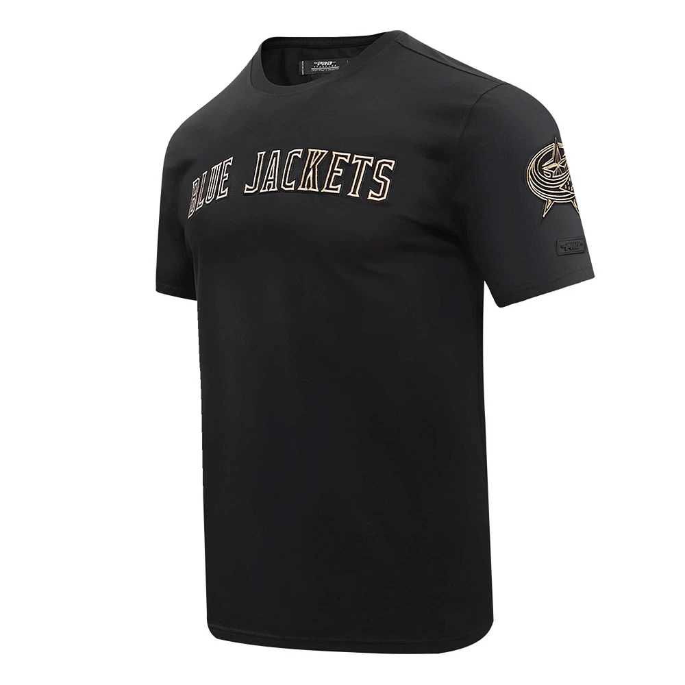 Men's Pro Standard Black Columbus Blue Jackets Wordmark T-Shirt